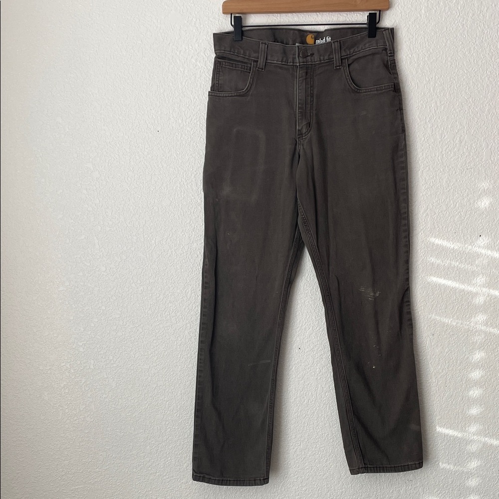 Carhartt relaxed fit grey work pants, size 31x30